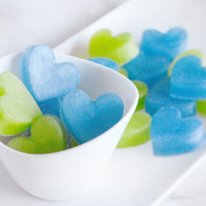 Blue and Green Heart Soap Favors by Tailored Soap