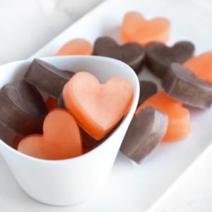 Orange and Brown Heart Soap Favors by Tailored Soap