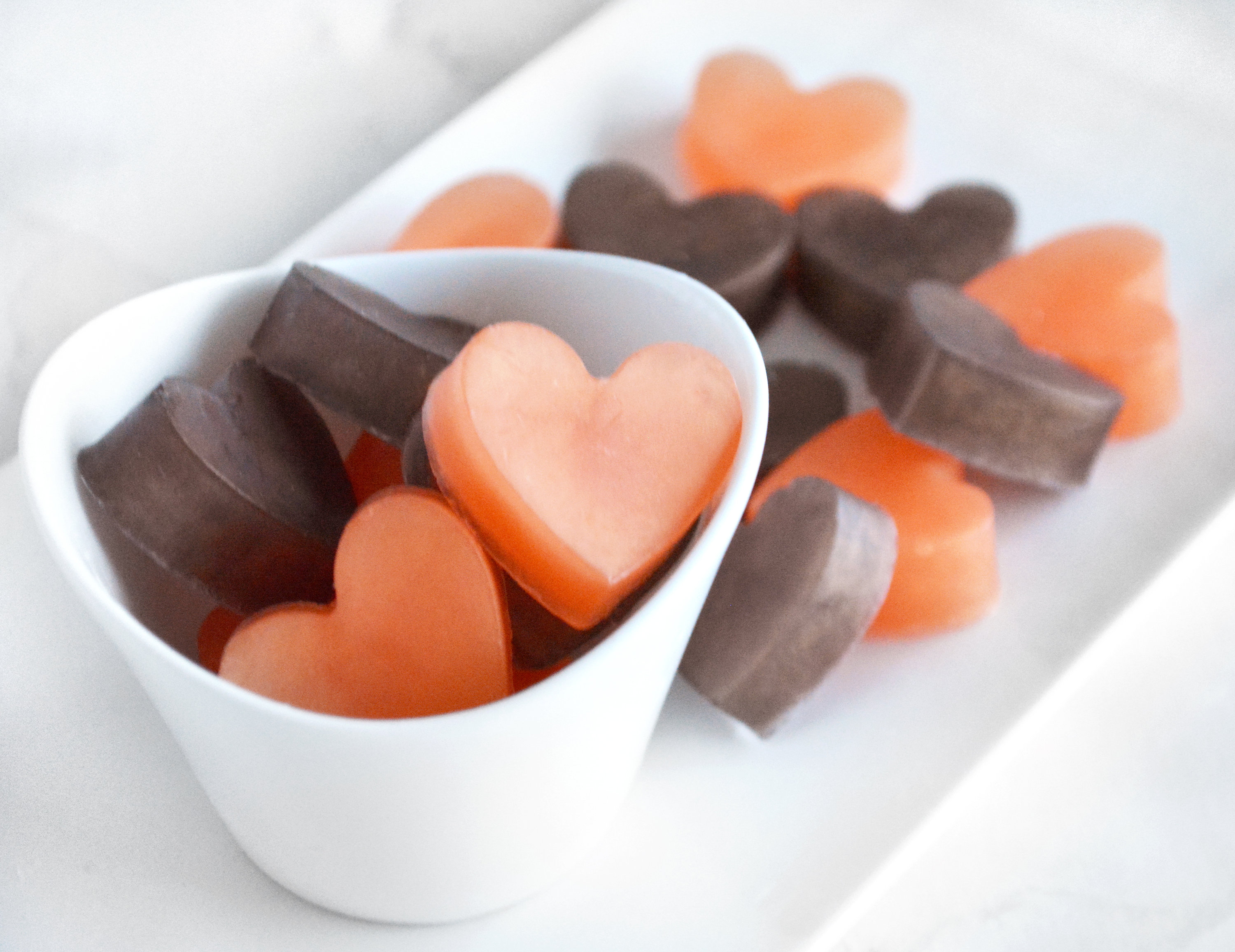 Orange and Brown Heart Soap Favors by Tailored Soap Orange and Brown Heart Soap Favors by Tailored Soap