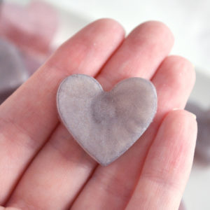 Taupe and Dusty Pink Heart Favors by Tailored Soap