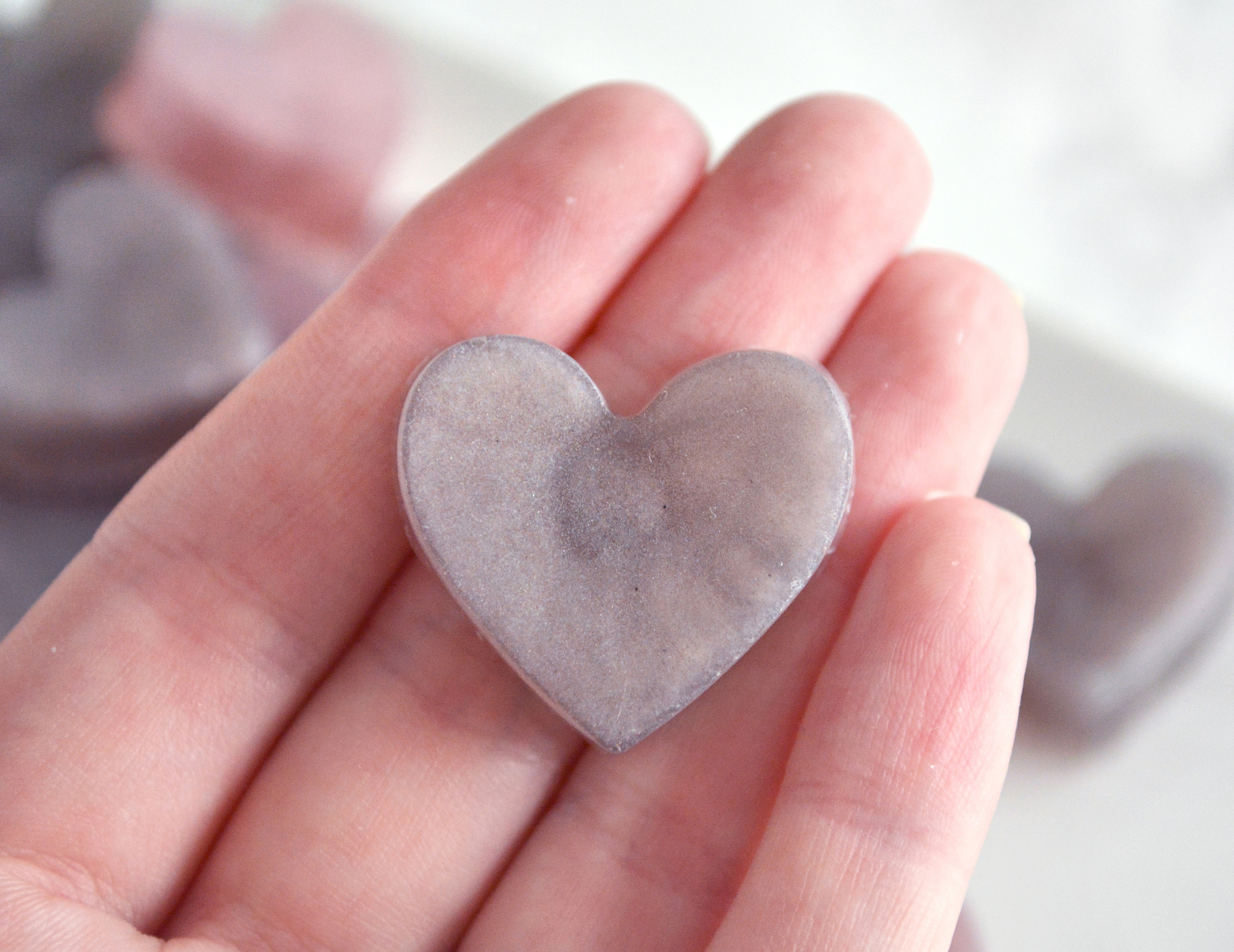 Taupe and Dusty Pink Heart Favors by Tailored Soap Taupe and Dusty Pink Heart Favors by Tailored Soap