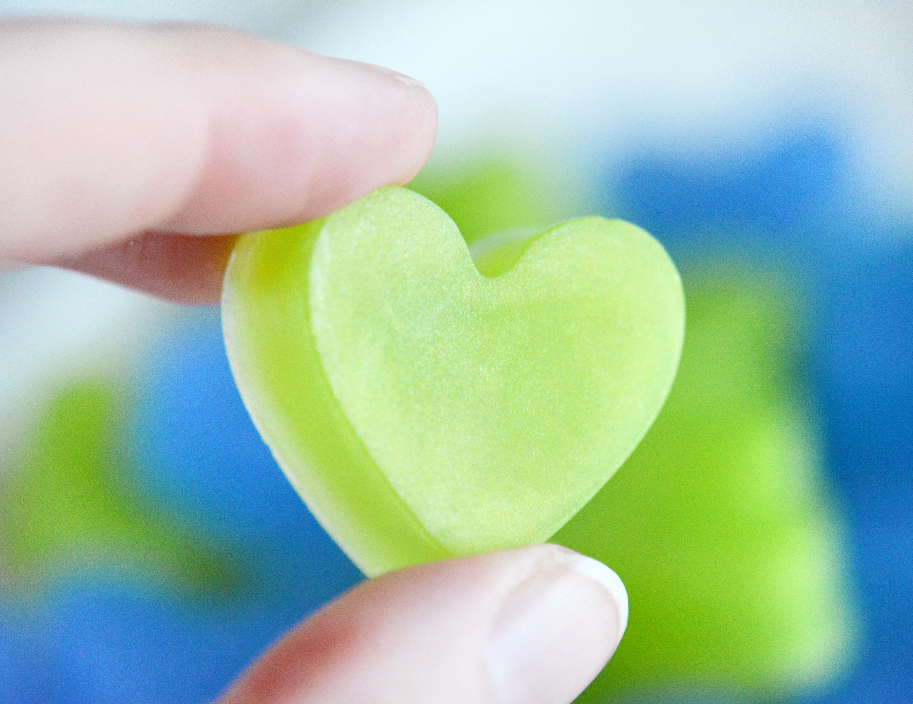 Blue and Green Heart Soap Favors by Tailored Soap Blue and Green Heart Soap Favors by Tailored Soap