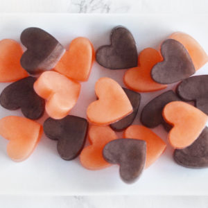 Orange and Brown Heart Soap Favors by Tailored Soap