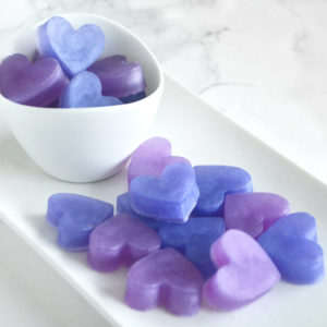 Lavender Purple and Purple Heart Soap Favor by Tailored Soap