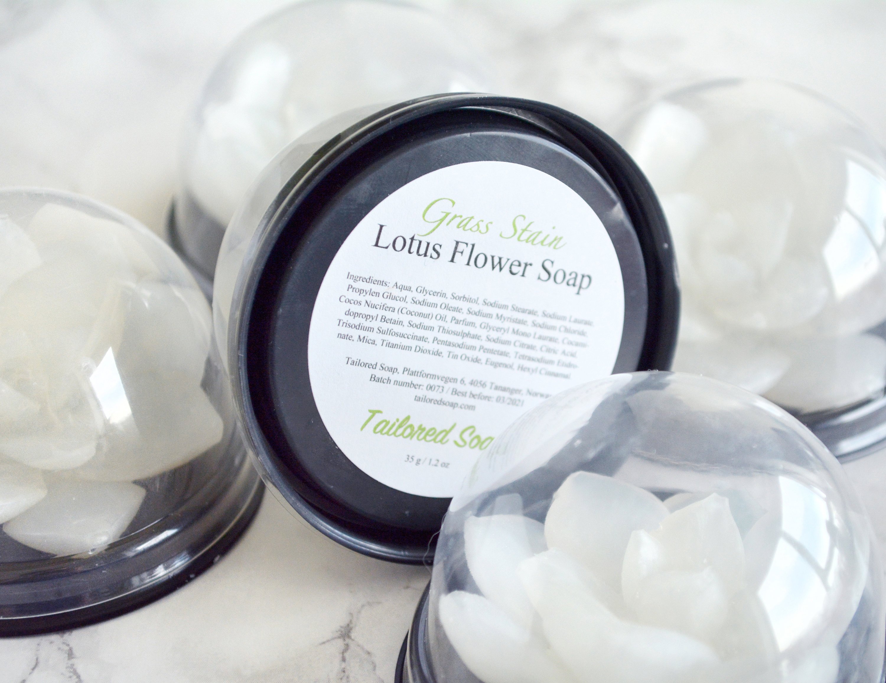 Grass Stain Scented White Lotus Soap by Tailored Soap Grass Stain Scented White Lotus Soap by Tailored Soap