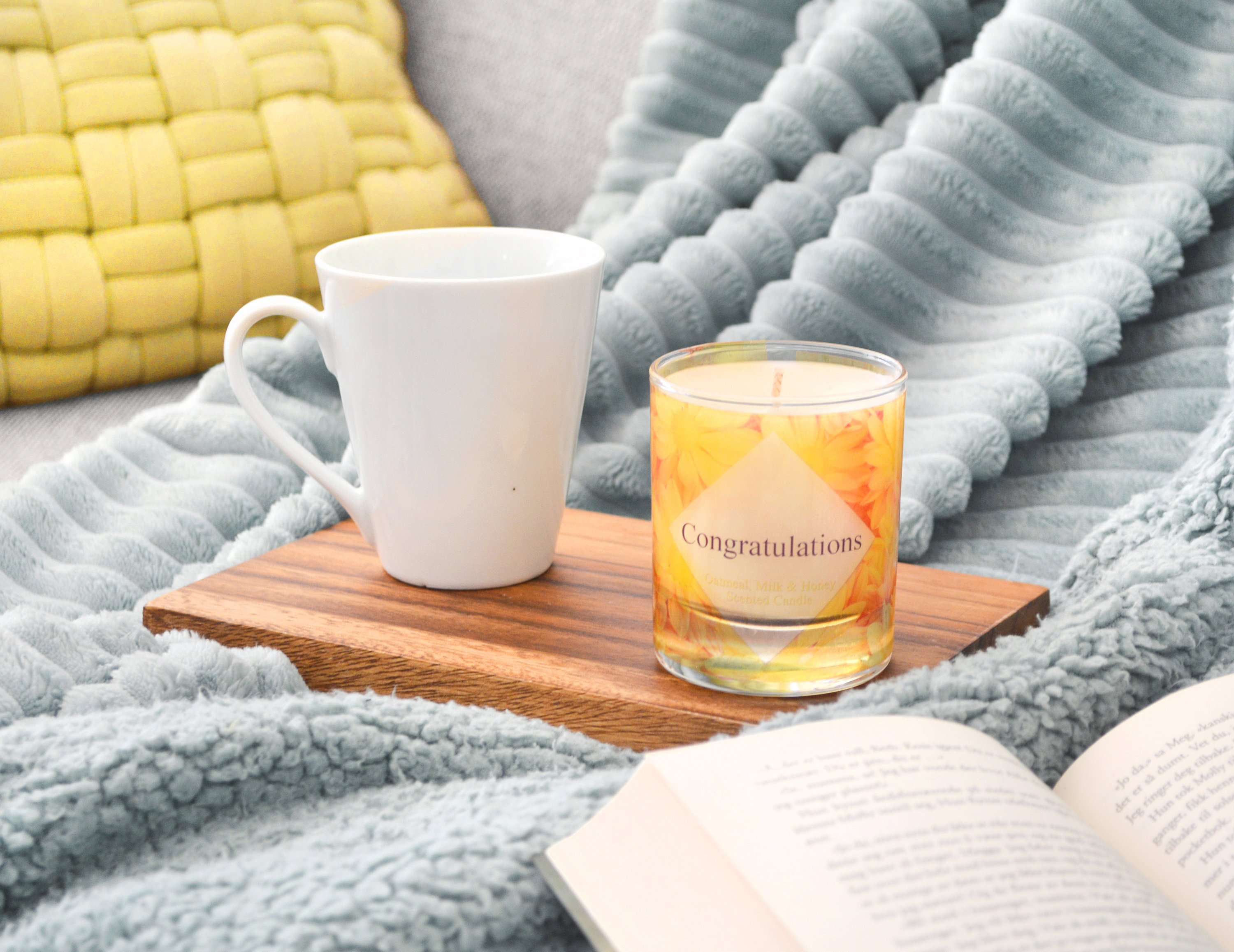 Congratulations Candle Oatmeal Milk and Honey Congratulations Candle Oatmeal Milk and Honey