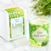 Get Well Soon Gift Candle with Box Lime Scented