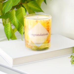 Congratulations Candle Oatmeal Milk and Honey