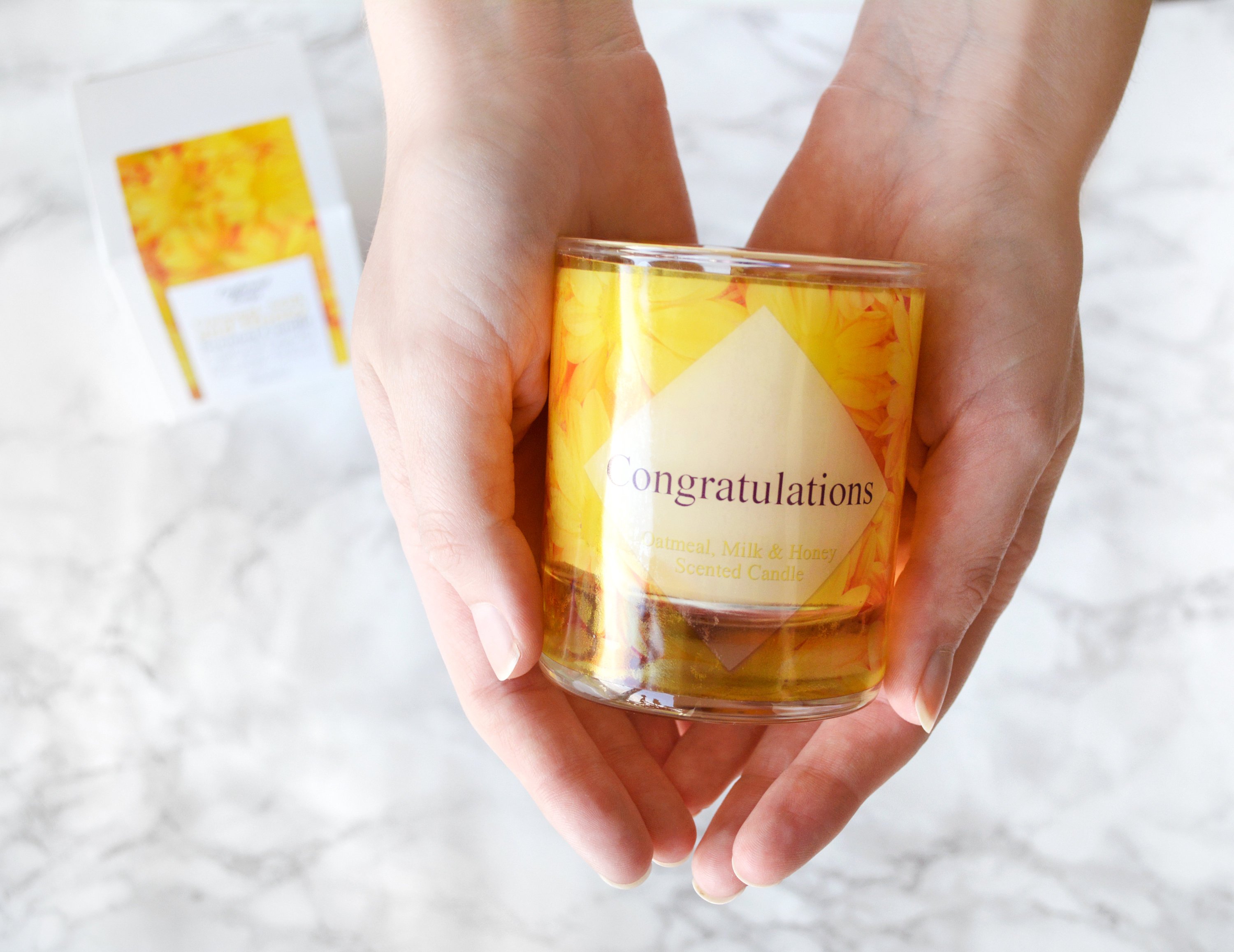 Congratulations Candle Oatmeal Milk and Honey Congratulations Candle Oatmeal Milk and Honey