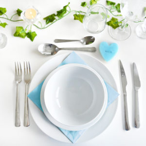 Blue Heart Soap With Couple Initials