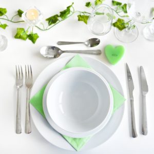 Green Heart Soap With Couple Initials