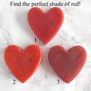 Red Heart Soap With Couple Initials