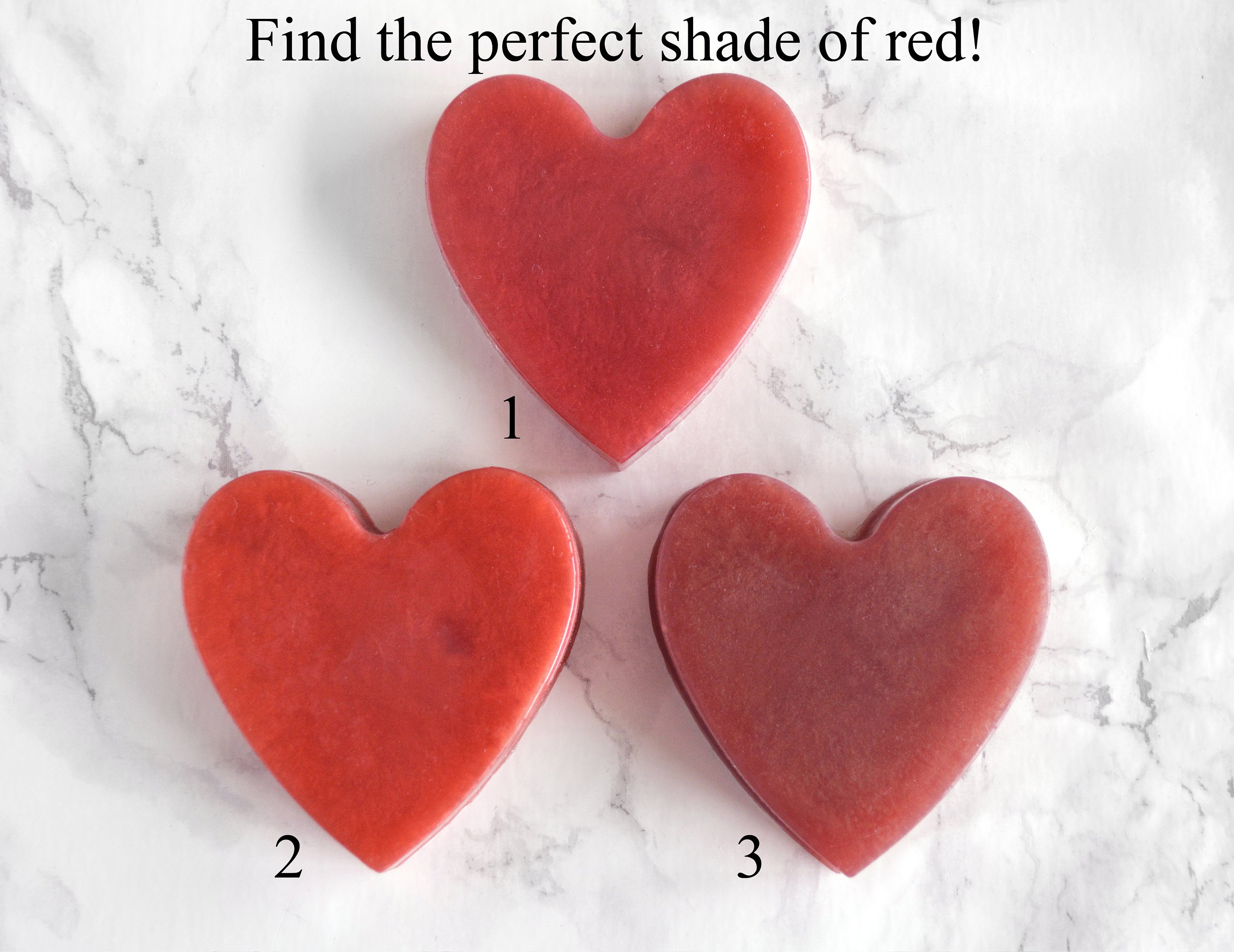 Red Heart Soap With Couple Initials Red Heart Soap With Couple Initials