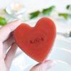 Red Heart Soap With Couple Initials