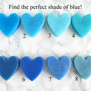 Blue Heart Soap With Couple Initials