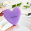 Purple Heart Soap With Couple Initials