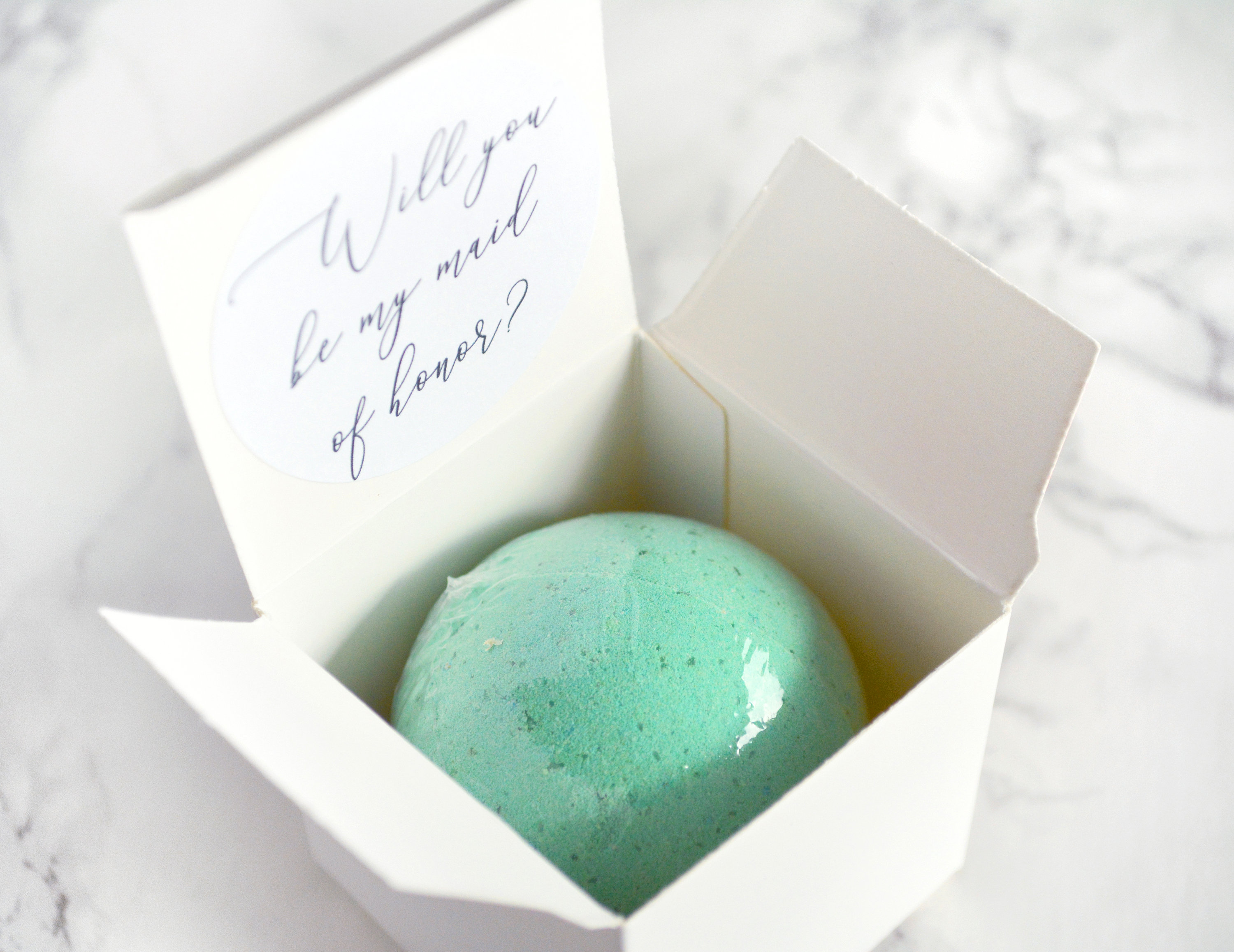 “Will You Be My Maid of Honor” Bath Bomb Gift Box by Tailored Soap “Will You Be My Maid of Honor” Bath Bomb Gift Box by Tailored Soap
