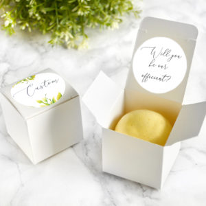 “Will You Be Our Officiant” Bath Bomb Gift Box by Tailored Soap