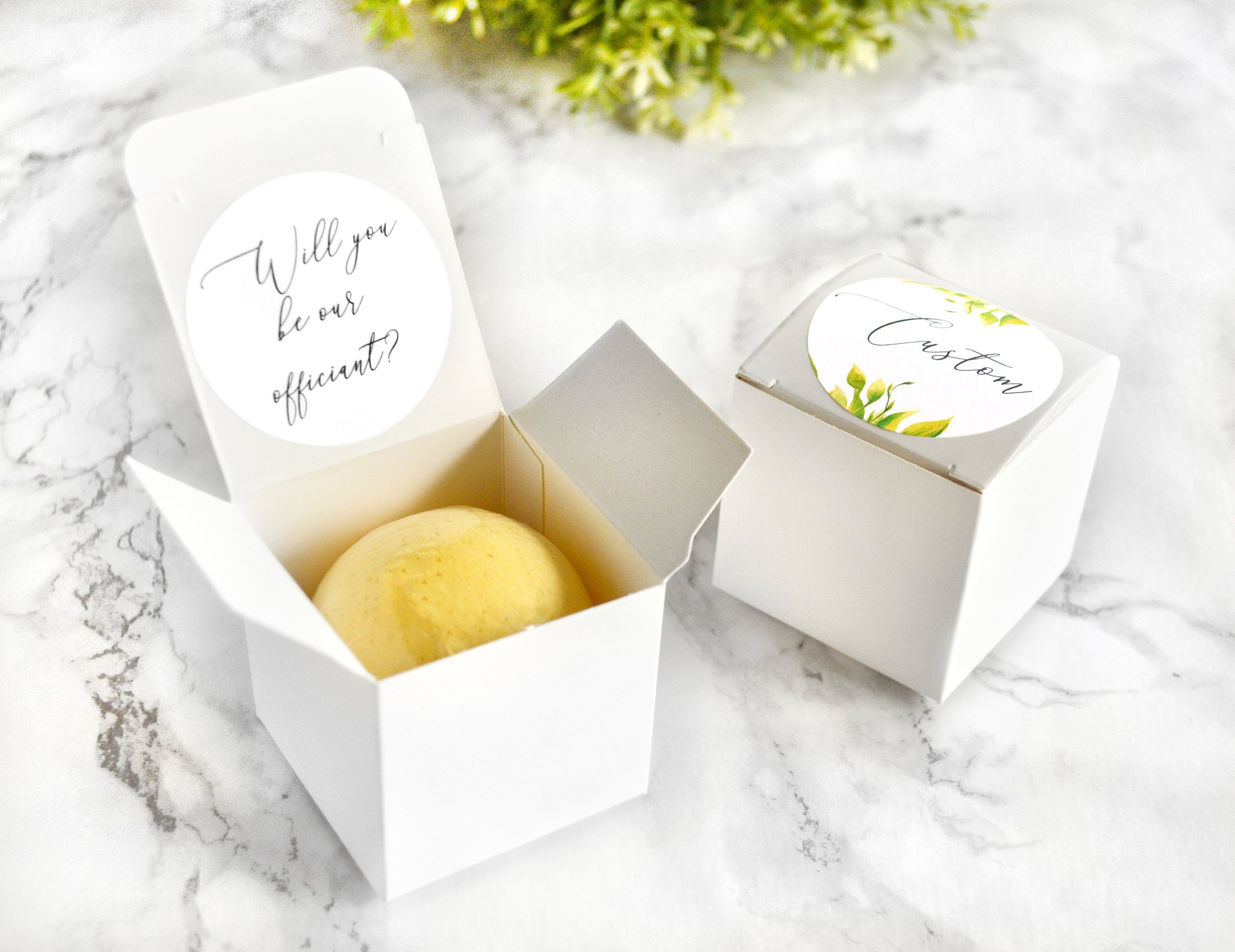 “Will You Be Our Officiant” Bath Bomb Gift Box by Tailored Soap “Will You Be Our Officiant” Bath Bomb Gift Box by Tailored Soap